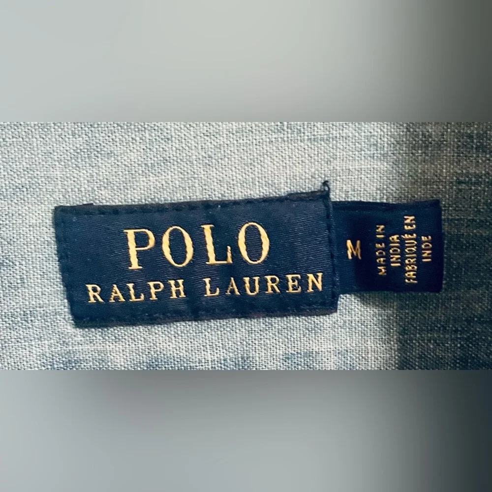 Polo Ralph Lauren - Classic Button Down - Chambray - Jean Shirt - Unisex - Med - Picture 4 of 6